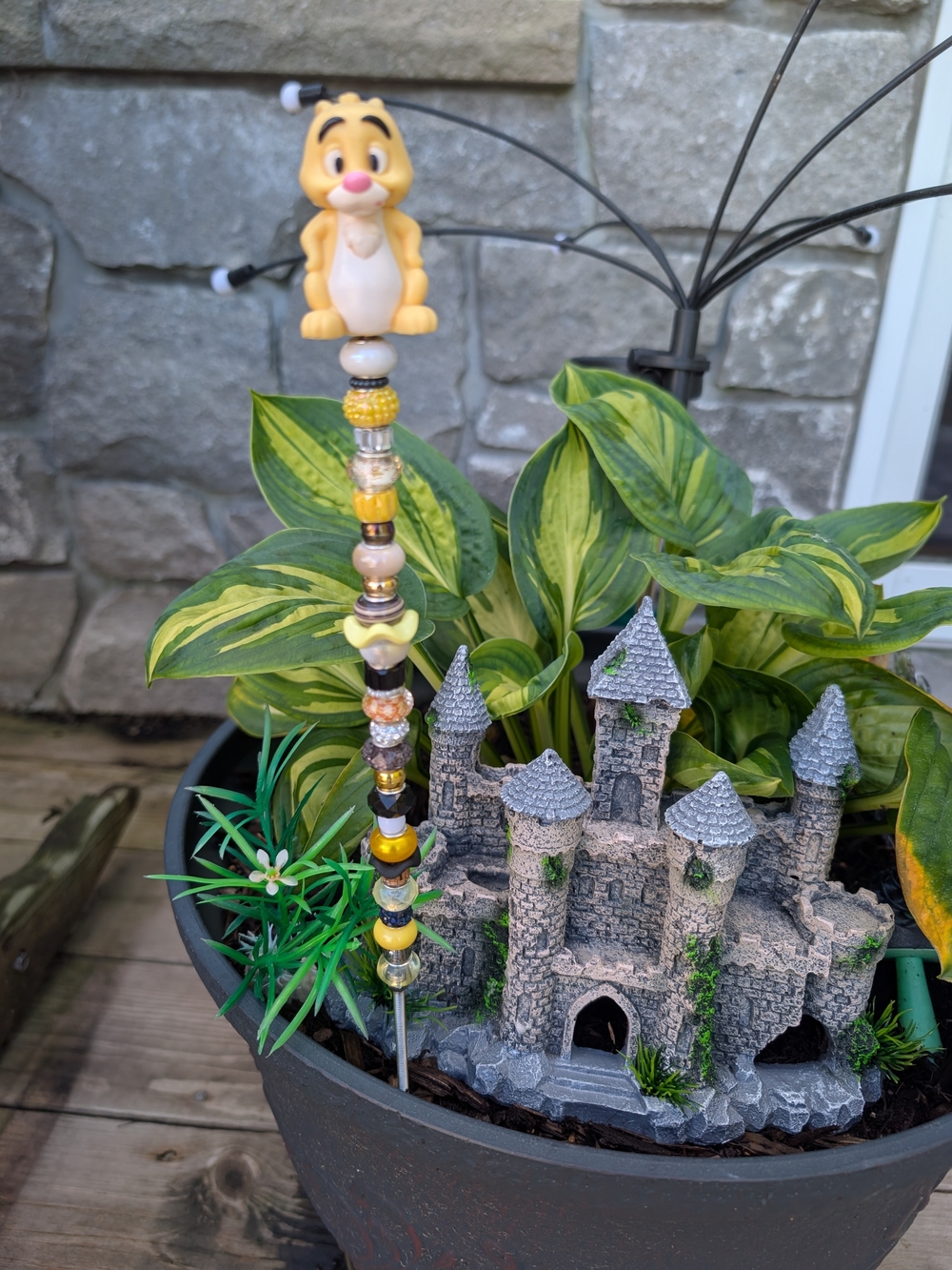 Hand Made Fairy Wand/Plant/Garden Stake W/ Rabbit Topper 🐰